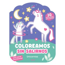 Coloreamos sin salirnos. Unicornios
