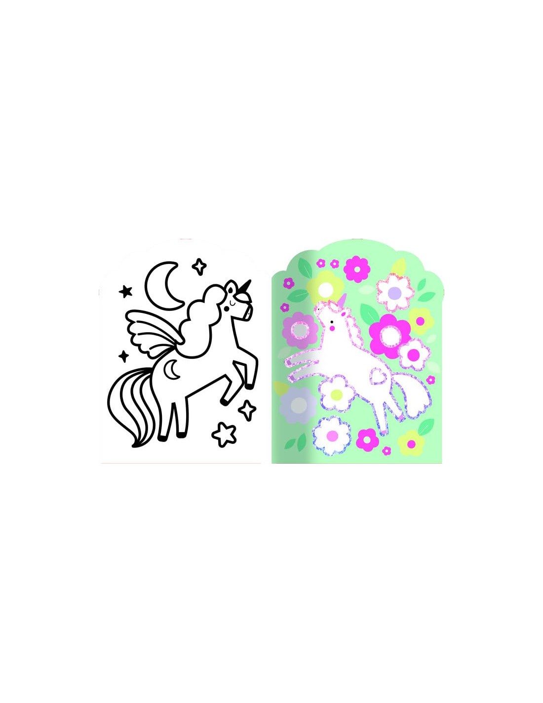 Coloreamos sin salirnos. Unicornios