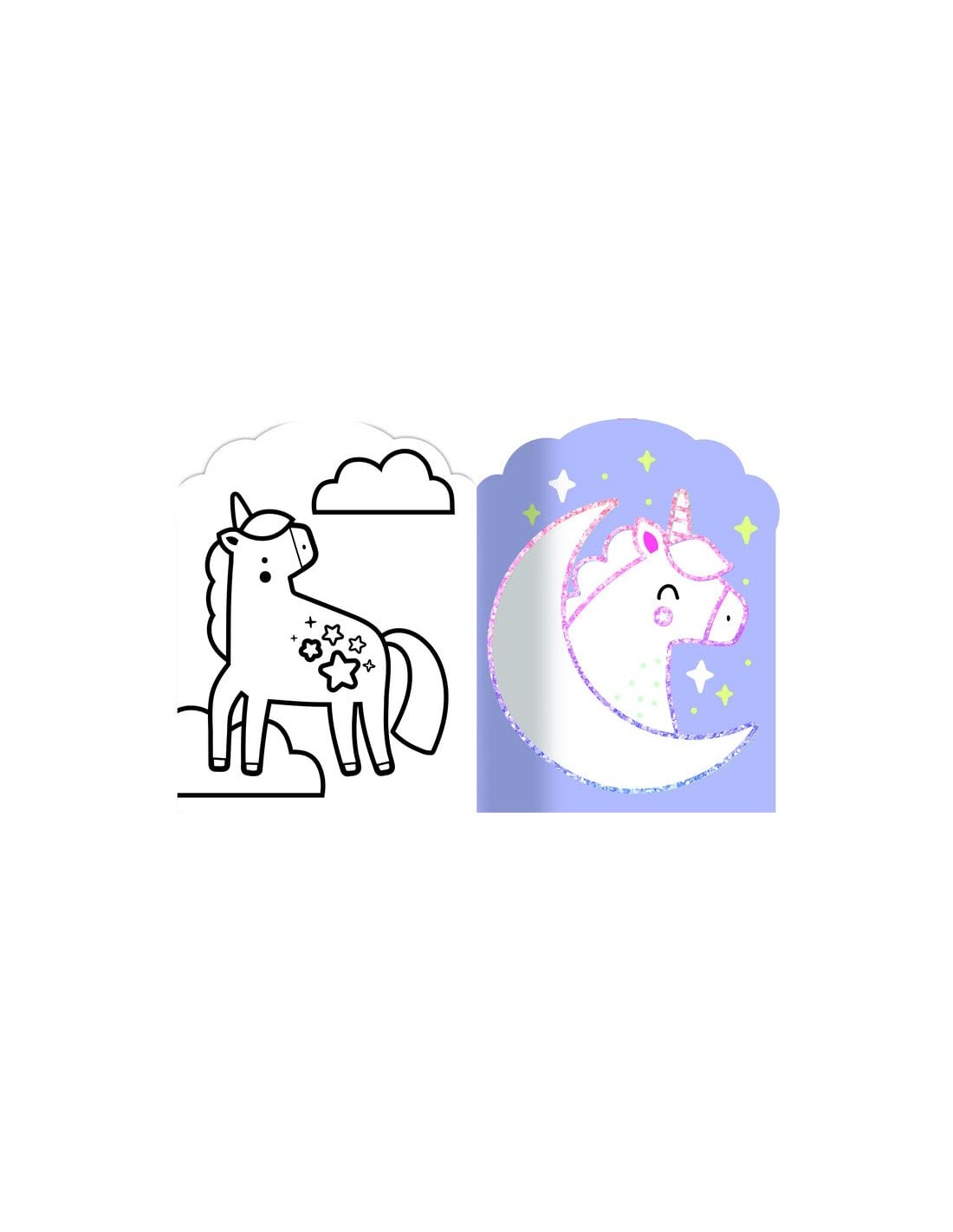 Coloreamos sin salirnos. Unicornios