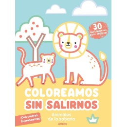 Coloreamos sin salirnos. Animales de la Sabana