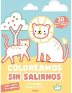 Coloreamos sin salirnos. Animales de la Sabana