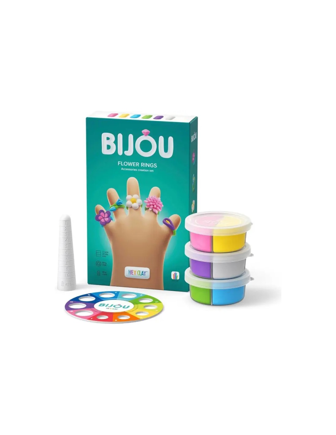 Hey Clay Anillos Florales Set 3