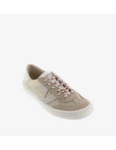 Olmo Barefoot Adultos Rejilla y Serraje Beige 2