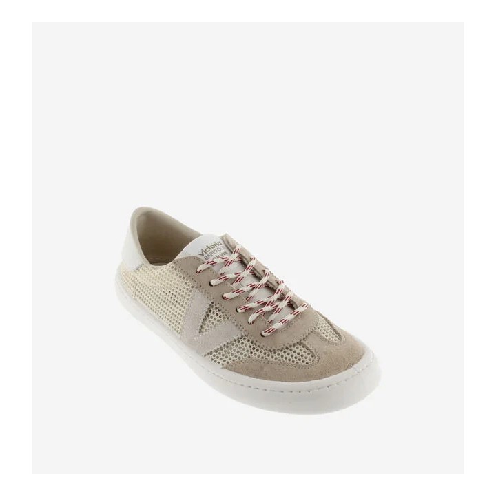 Olmo Barefoot Adultos Rejilla y Serraje Beige
