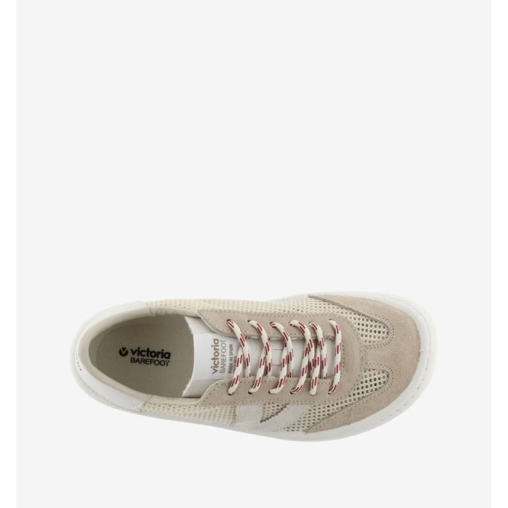 Olmo Barefoot Adultos Rejilla y Serraje Beige