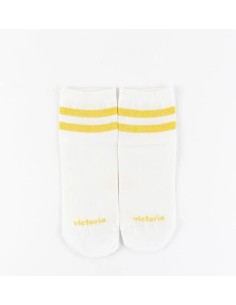 Calcetín Barefoot Algodón Adultos Rayas Amarillos Talla 36-40