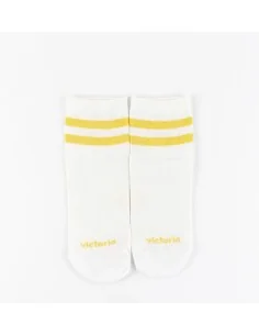Calcetín Barefoot Algodón Adultos Rayas Amarillos Talla 36-40