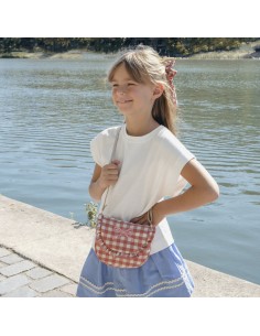 Bolso Gingham Rosa 2