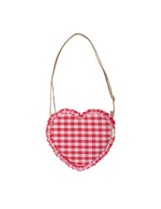 Bolso Corazon Gingham Rosa