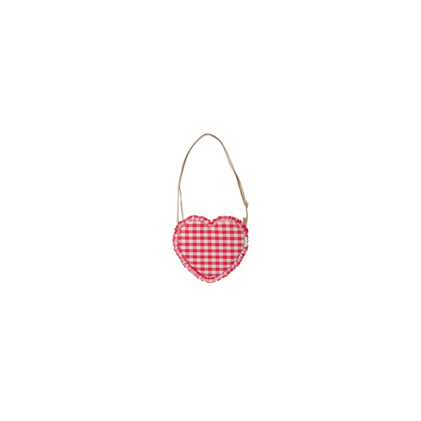 Bolso Corazon Gingham Rosa