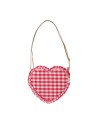 Bolso Corazon Gingham Rosa