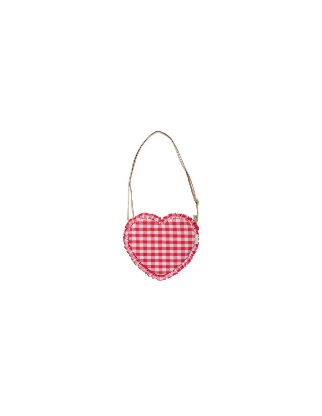Bolso Corazon Gingham Rosa