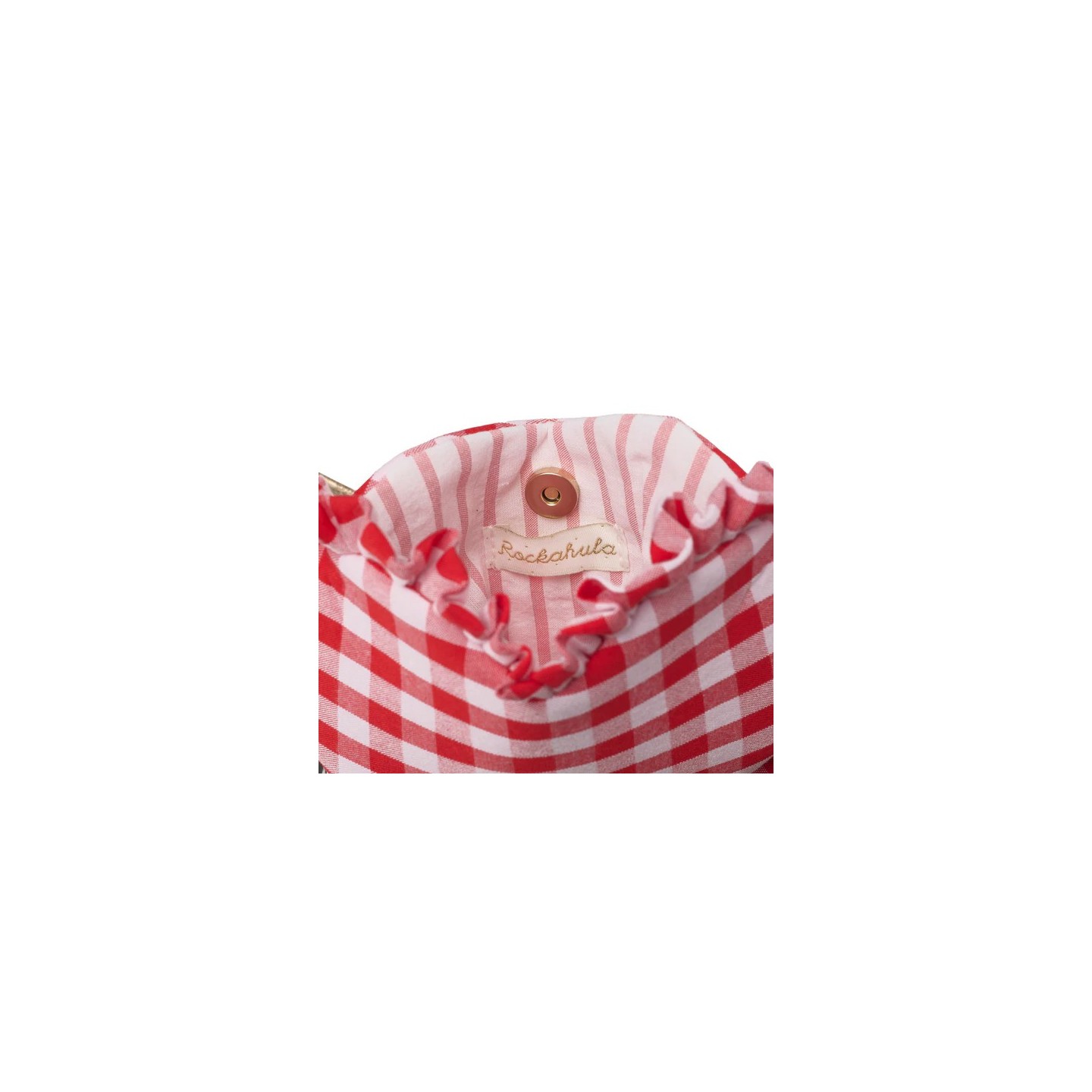 Bolso Corazon Gingham Rosa