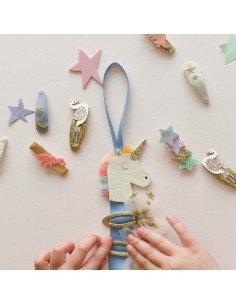 Colgador de Trabas para el Pelo Unicornio Arcoiris 2