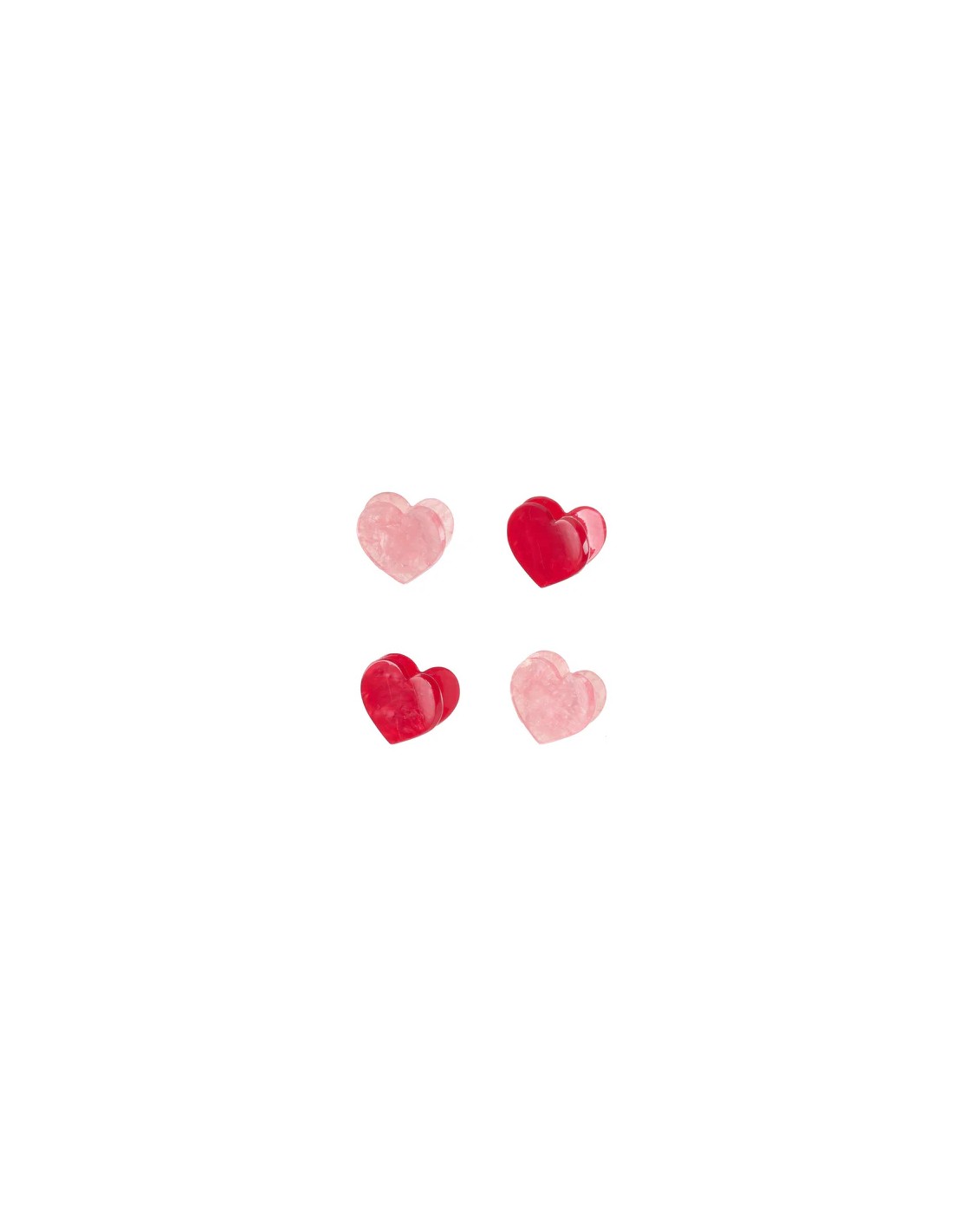 4 Pinzas Love Heart