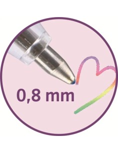 Bolígrafo borrable multicolor Arcoiris 2