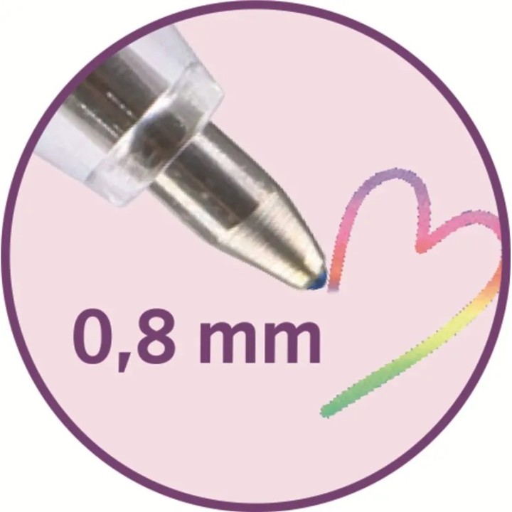 Bolígrafo borrable multicolor Arcoiris