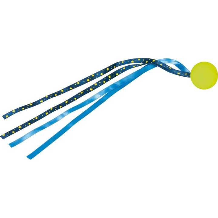 Pelota saltarina con cintas