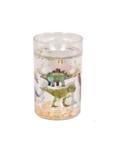 Vaso con Purpurina Dino Friends
