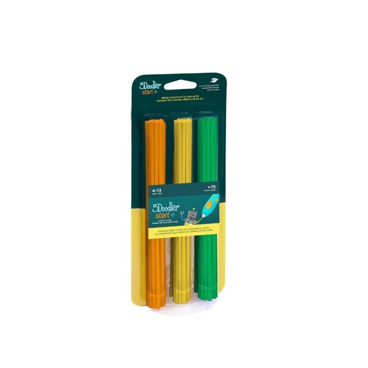 3Doodler Start+ Recambios 75 filamentos (N/A/V)