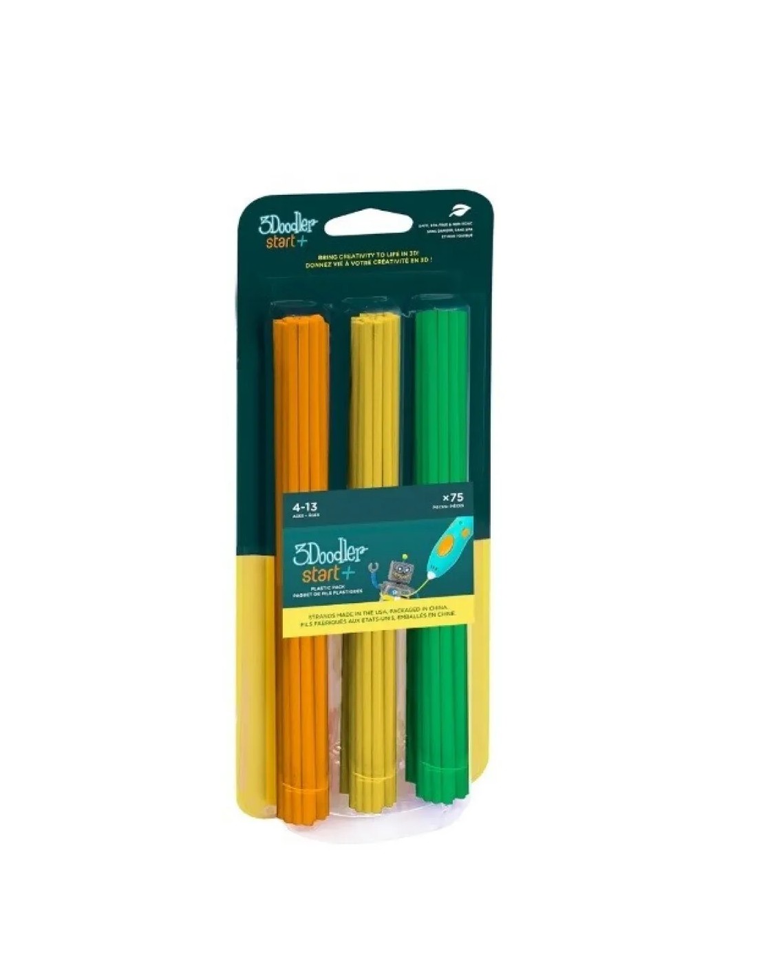 3Doodler Start+ Recambios 75 filamentos (N/A/V)