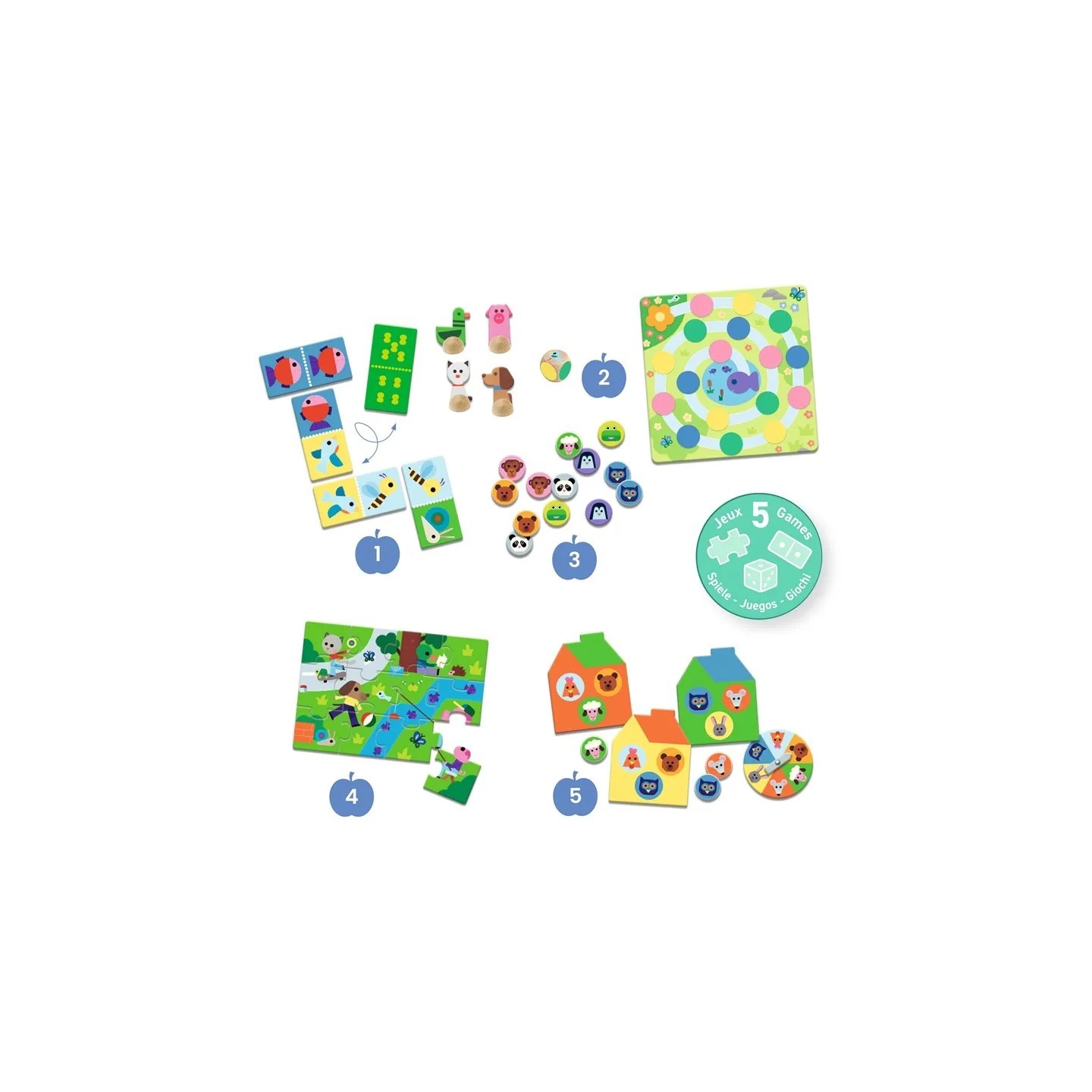 Educativo 5 Juegos En la granja