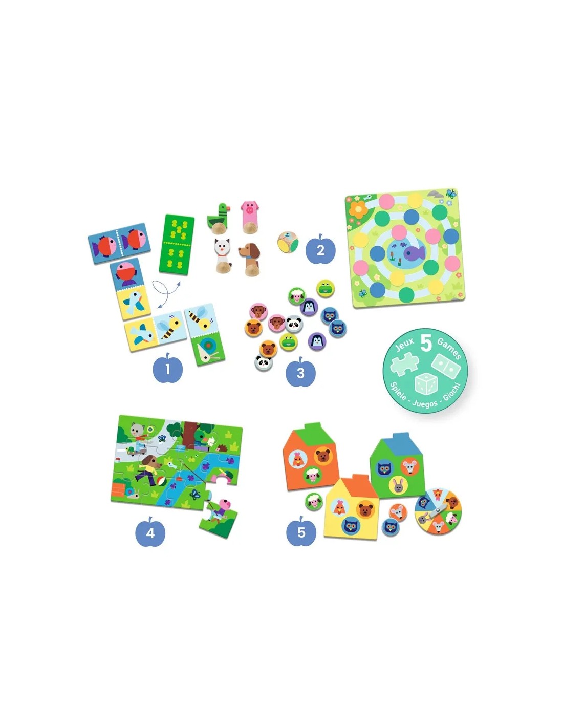 Educativo 5 Juegos En la granja