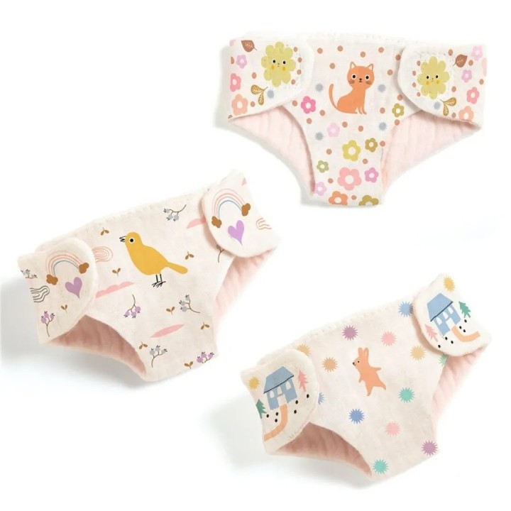 Conjunto 3 pañales Pomea