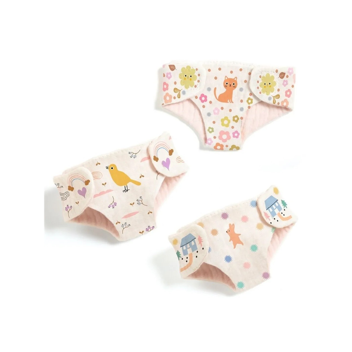 Conjunto 3 pañales Pomea