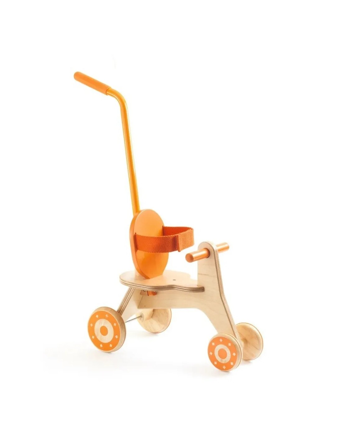 Triciclo de madera para muñecas Pomea