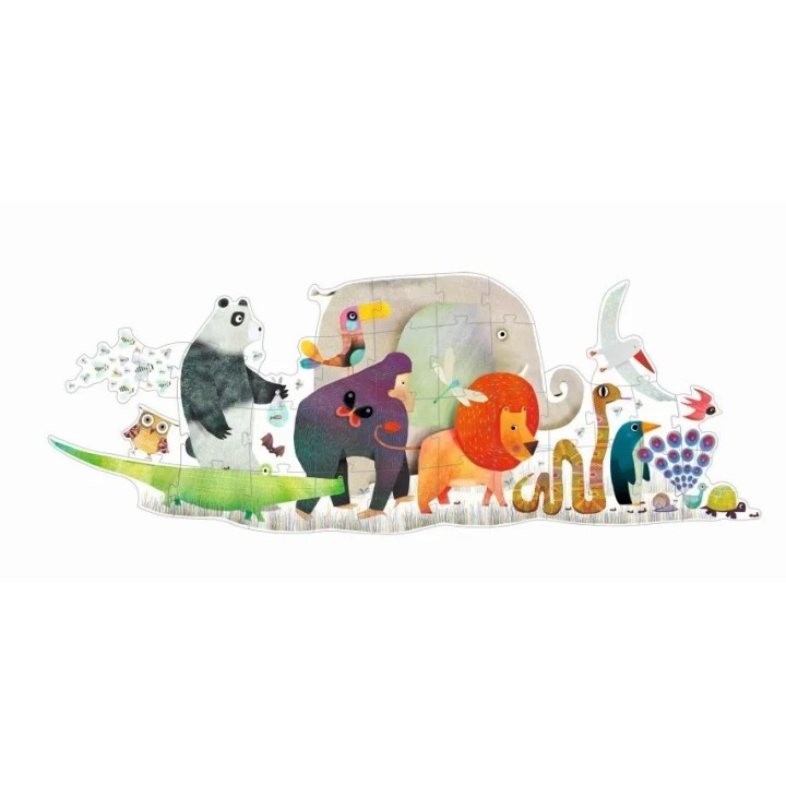 Puzle Gigante El Desfile de los animales 36 Piezas
