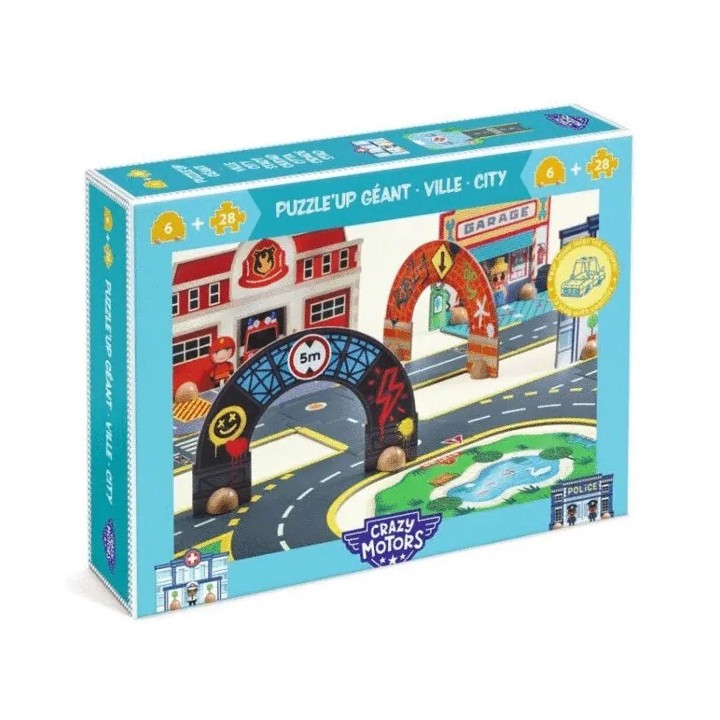 Crazy Motors Puzzl'Up City Gigante 33 Piezas