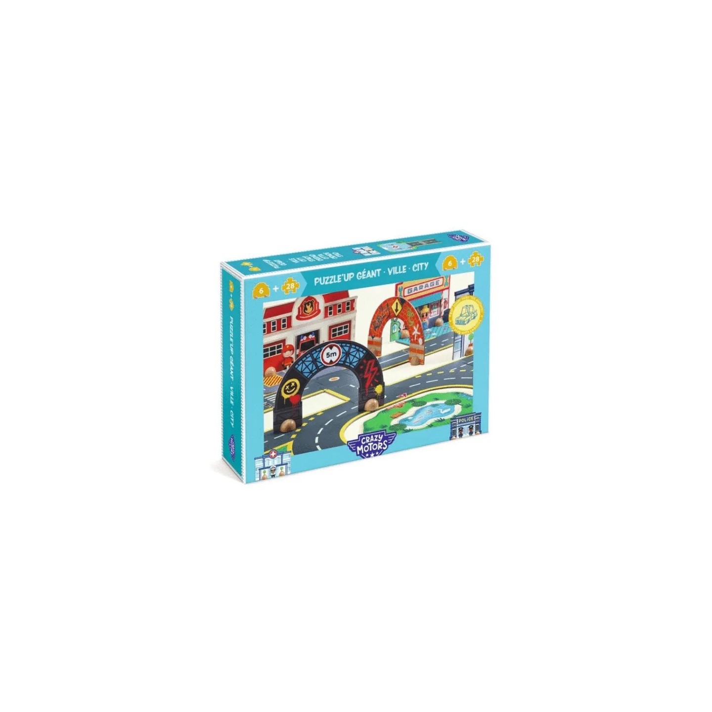 Crazy Motors Puzzl'Up City Gigante 33 Piezas