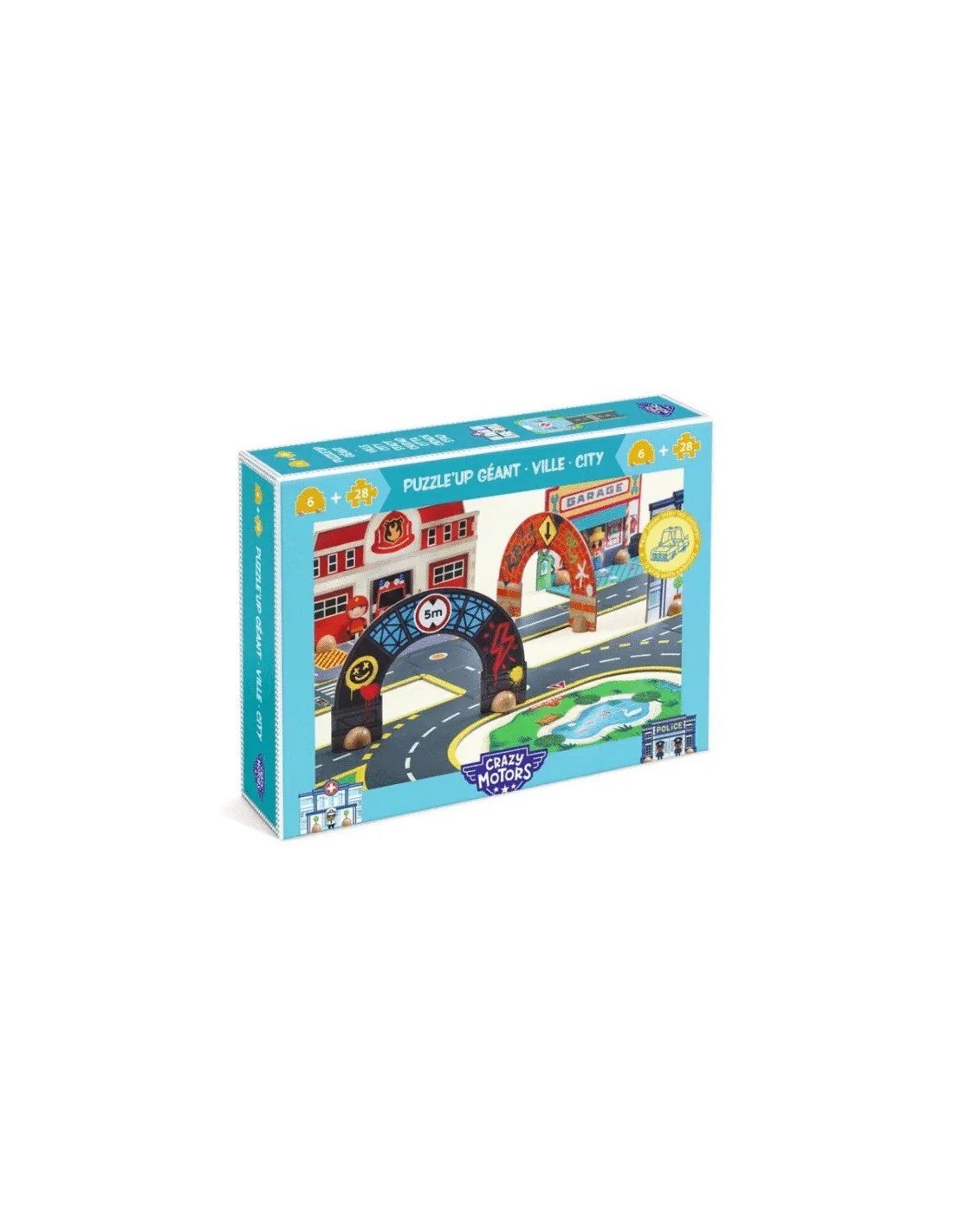 Crazy Motors Puzzl'Up City Gigante 33 Piezas