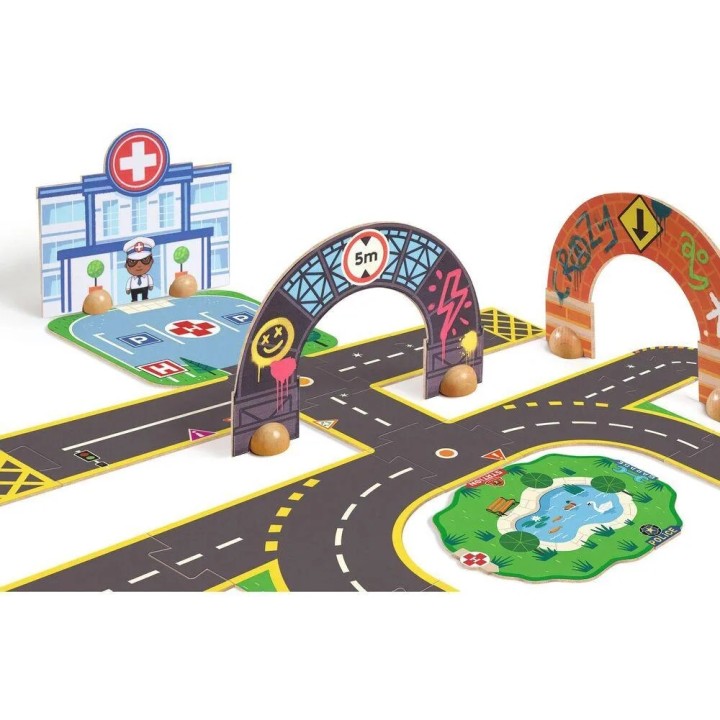 Crazy Motors Puzzl'Up City Gigante 33 Piezas