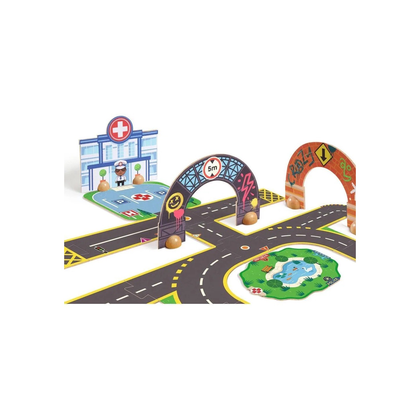 Crazy Motors Puzzl'Up City Gigante 33 Piezas