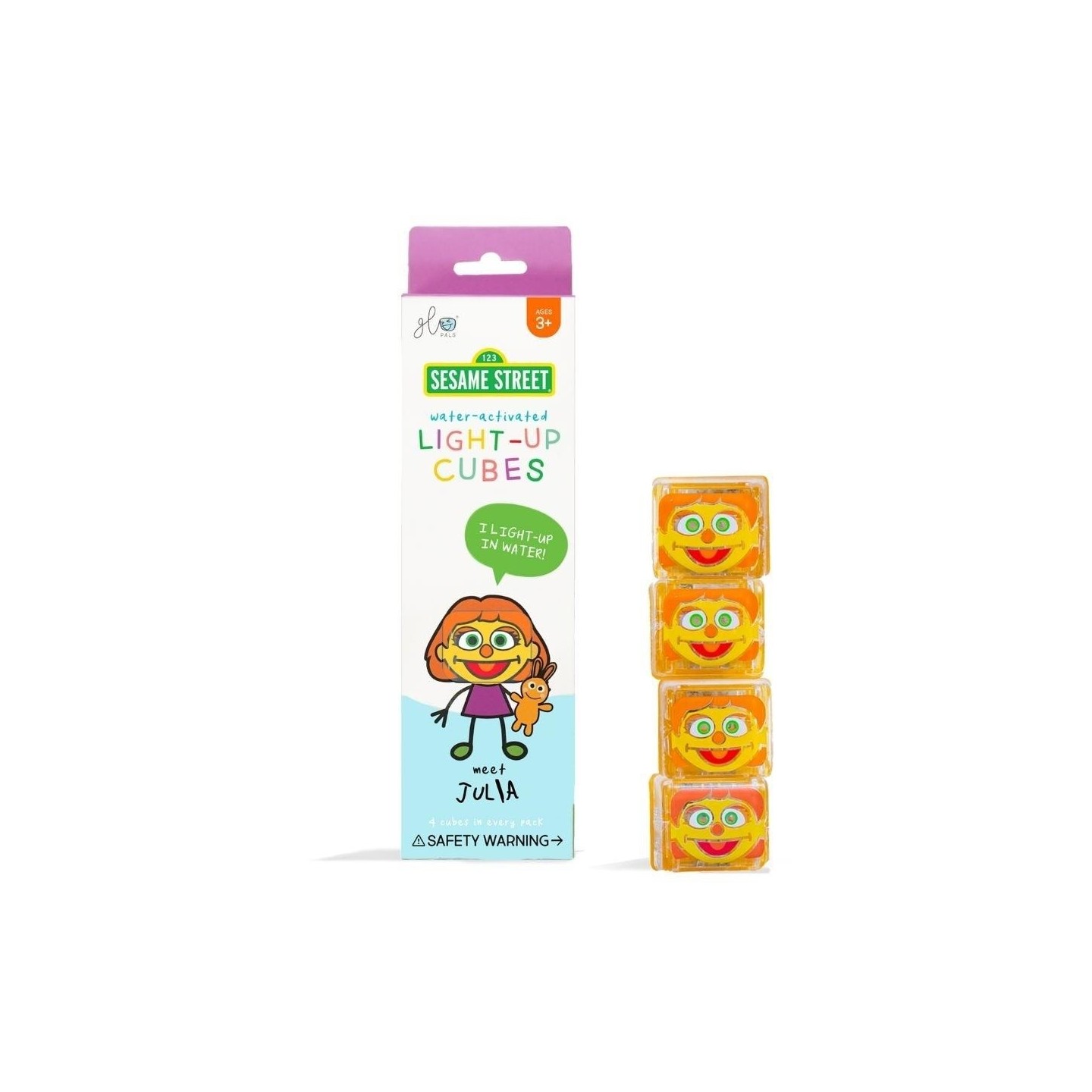 Set 4 cubos con luz Glo Pals Barrio Sesamo - Julia