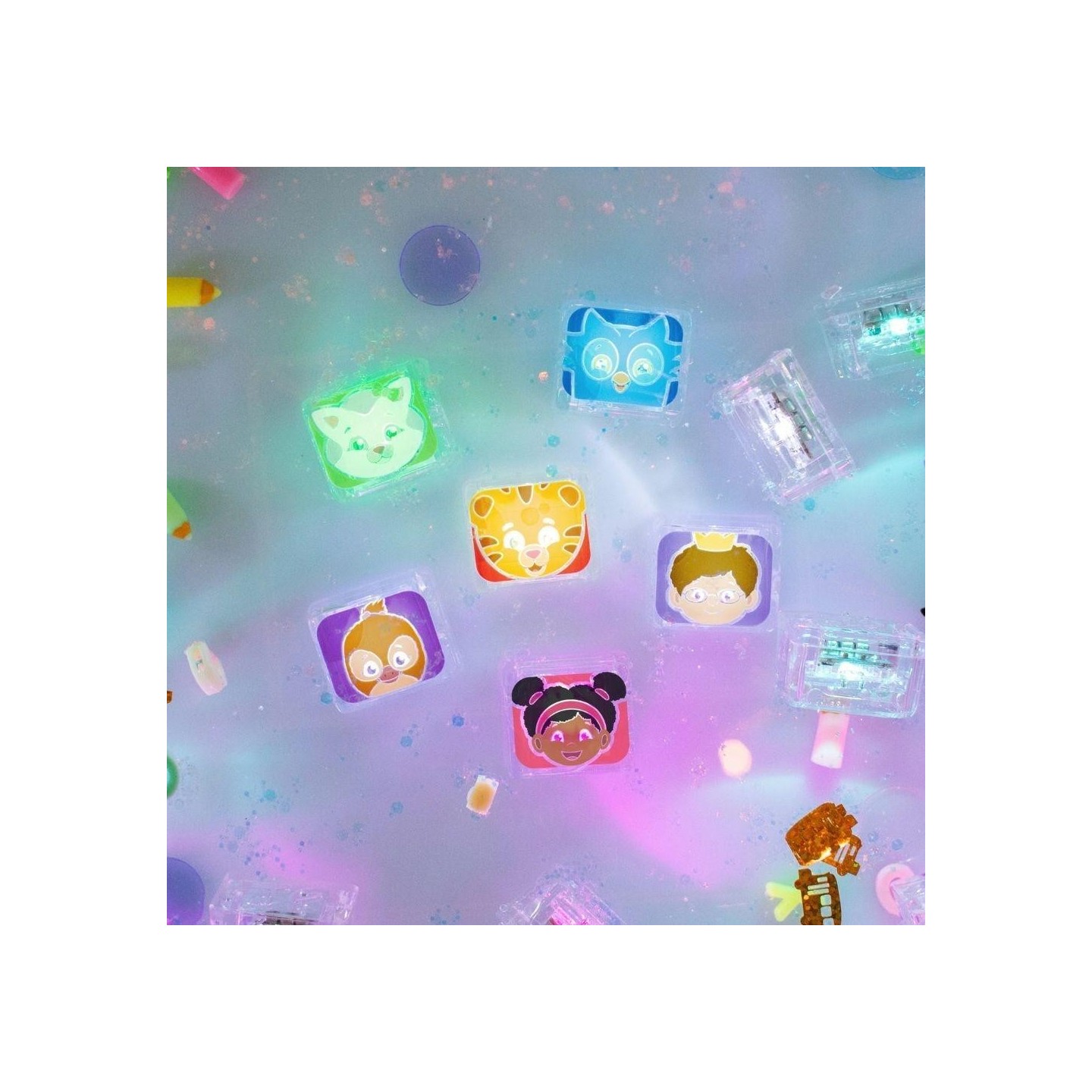 Set 6 cubos con luz Glo Pals Edición Limitada - Daniel Tiger