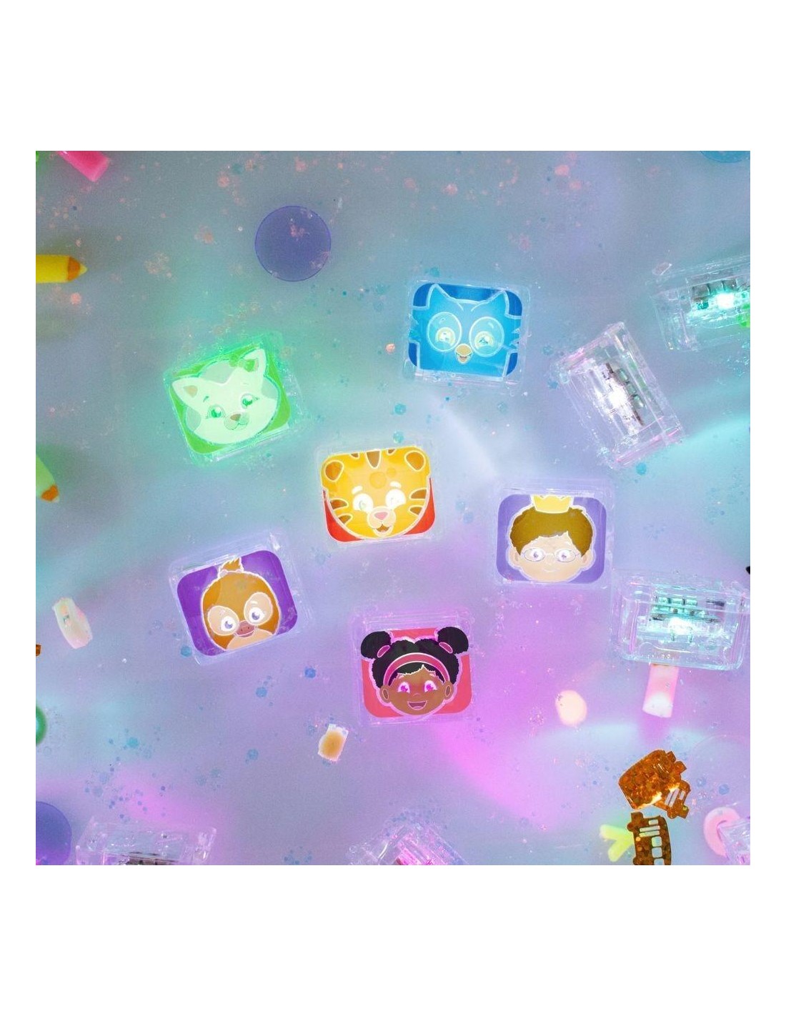 Set 6 cubos con luz Glo Pals Edición Limitada - Daniel Tiger