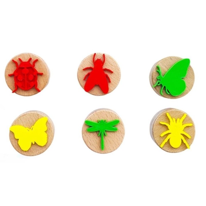 Sellos de Madera Insectos