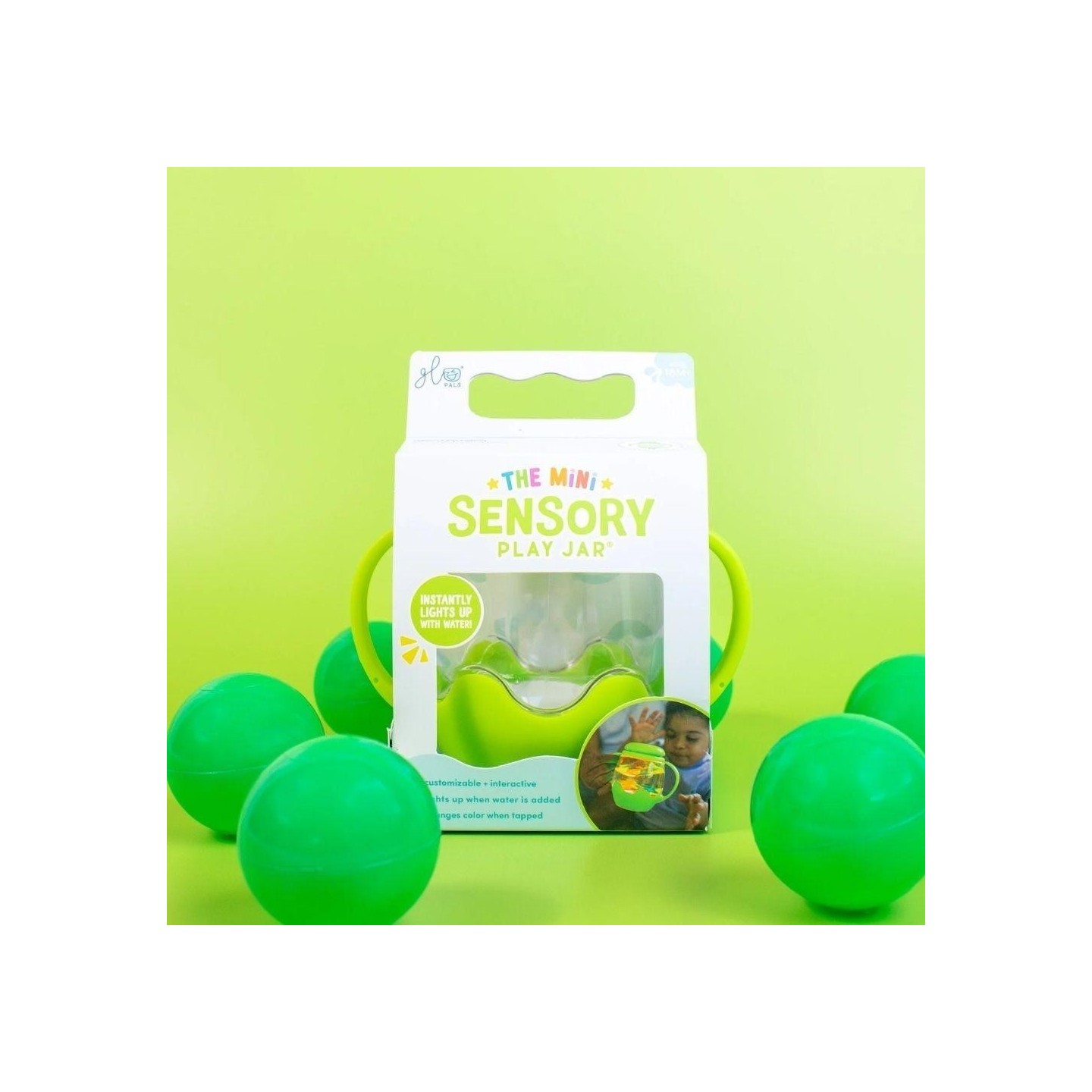 GloPals Mini Jarra Sensorial Verde