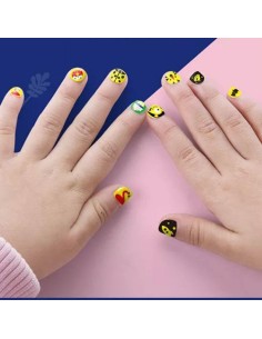 Set Stickers Uñas y Tattoos Rosa 2