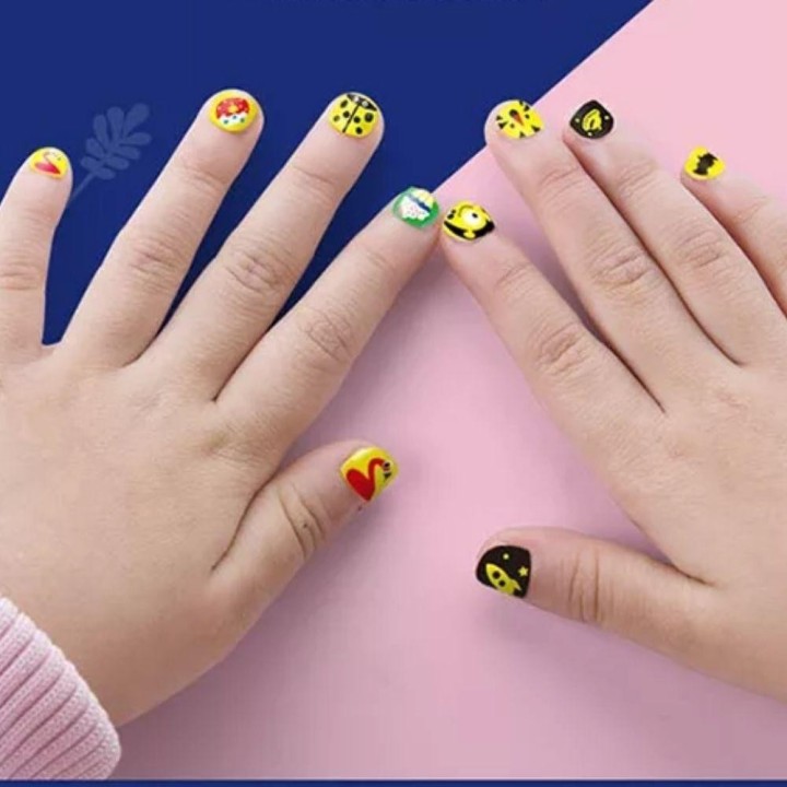 Set Stickers Uñas y Tattoos Rosa