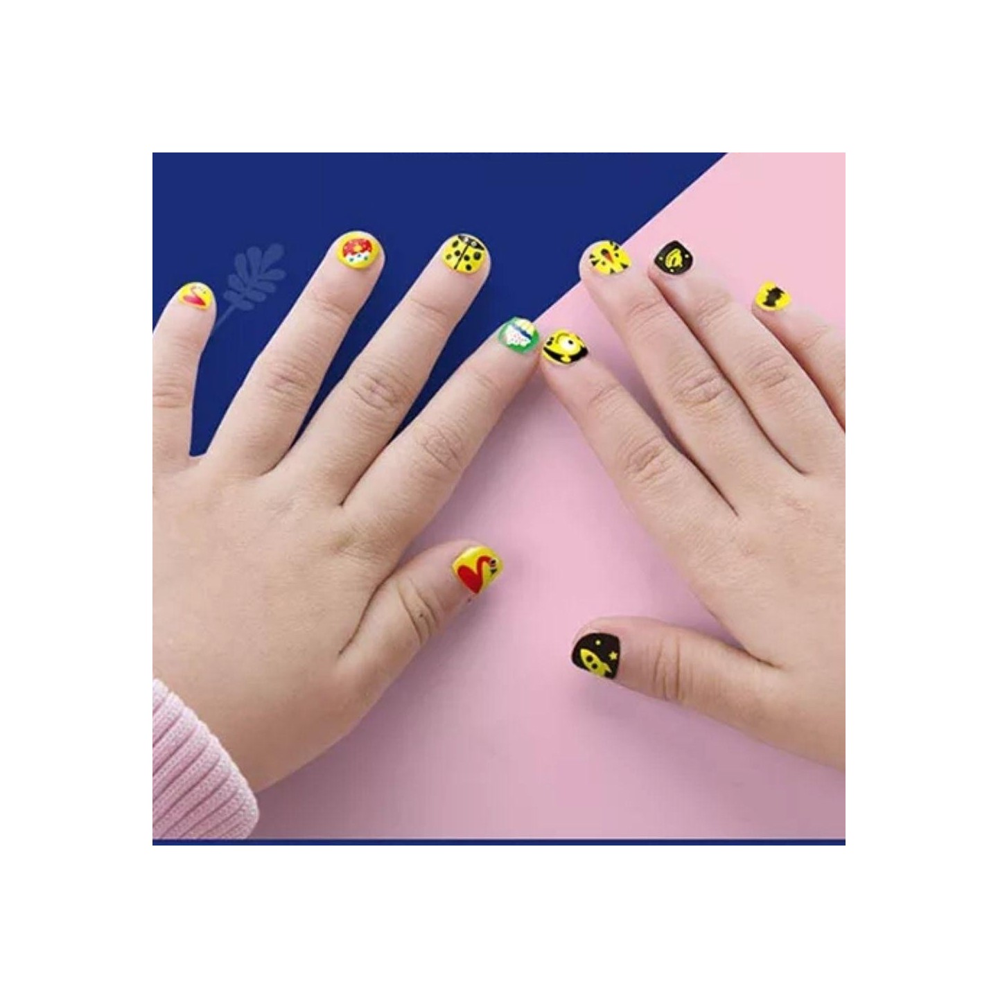 Set Stickers Uñas y Tattoos Rosa