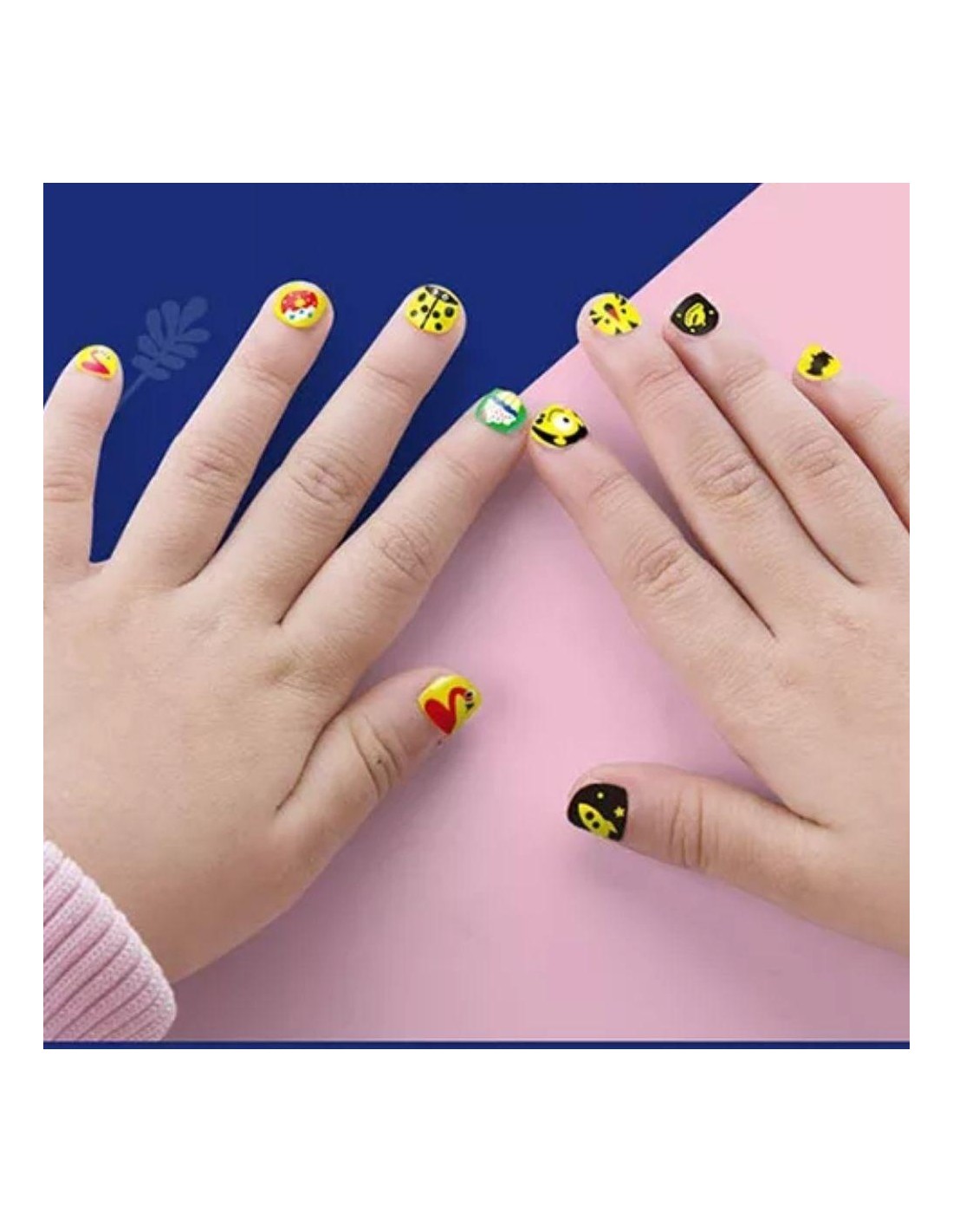 Set Stickers Uñas y Tattoos Rosa