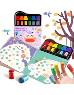 Libro creativo con tampones de dedo
