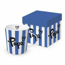 Taza Papá Rayas Azules