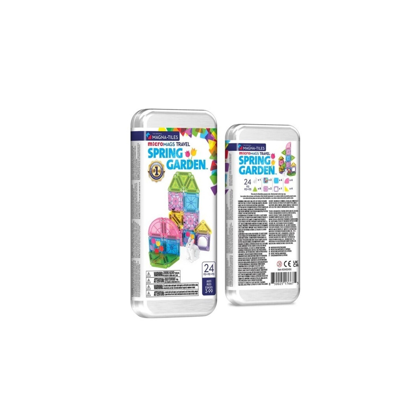 MAGNA Tiles MICROMAGS Set de Viaje Primavera