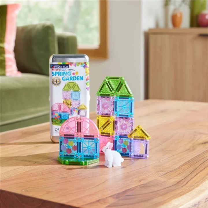 MAGNA Tiles MICROMAGS Set de Viaje Primavera