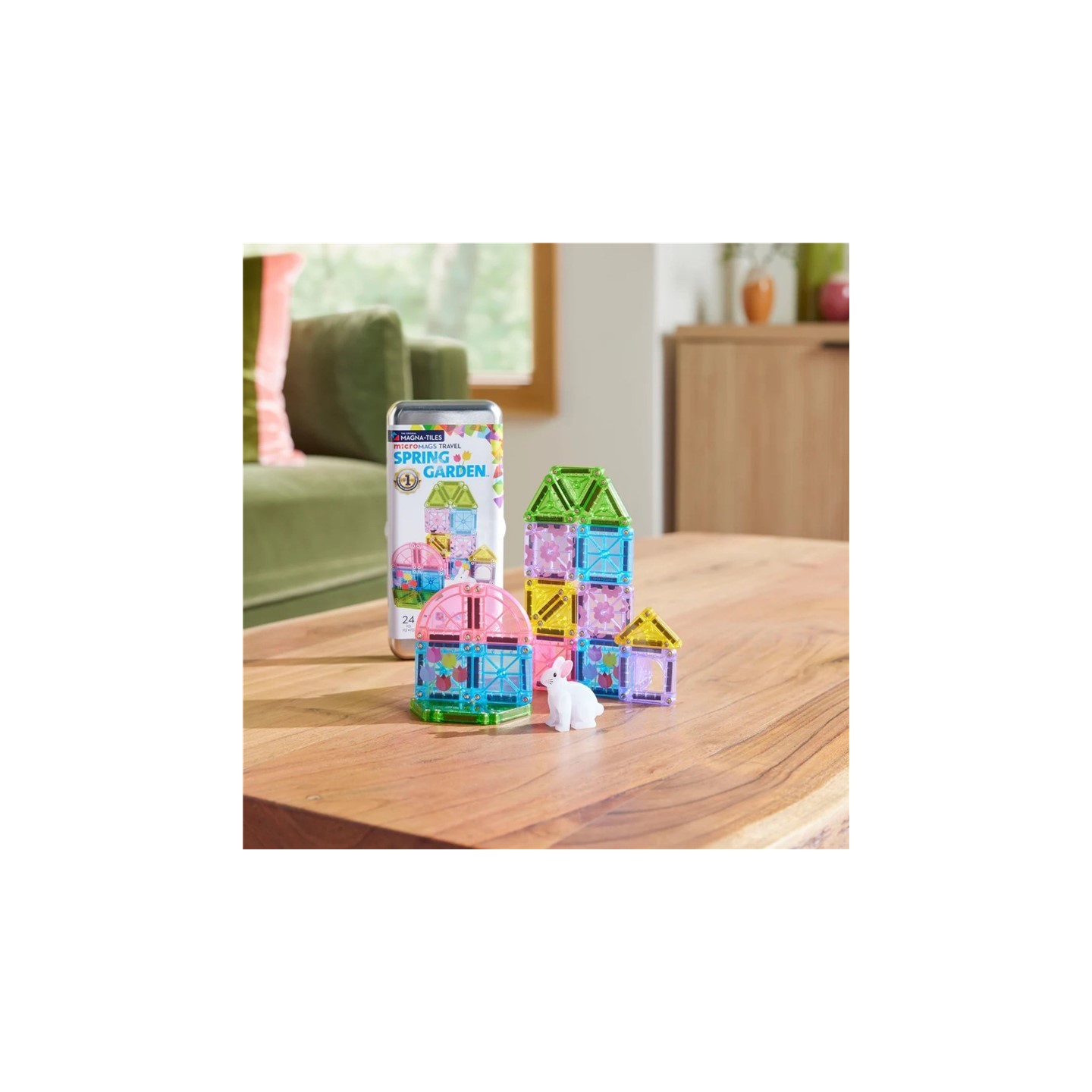 MAGNA Tiles MICROMAGS Set de Viaje Primavera